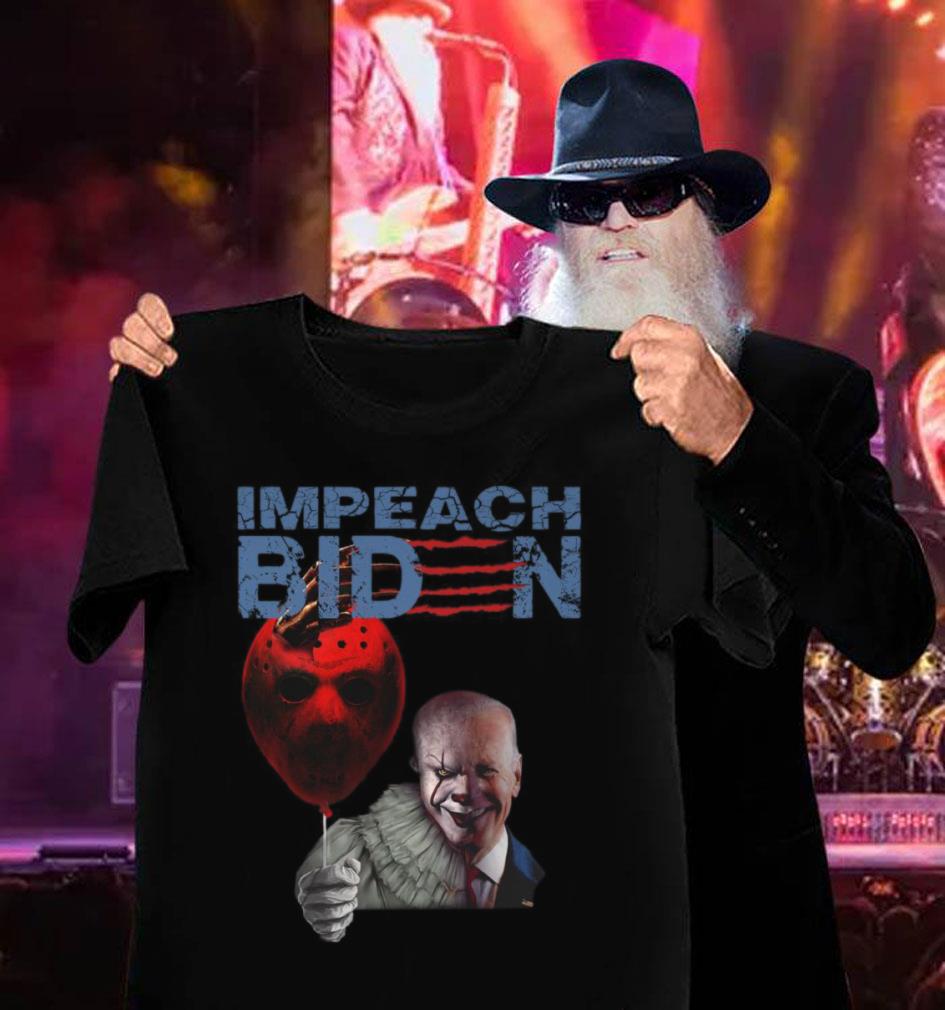Best Impeach Joe Biden Pennywise hold Jason Voorhees Balloon Shirt Impeach Joe Biden Pennywise hold Jason Voorhees Balloon Shirt 3 - Best Impeach Joe Biden Pennywise hold Jason Voorhees Balloon Shirt