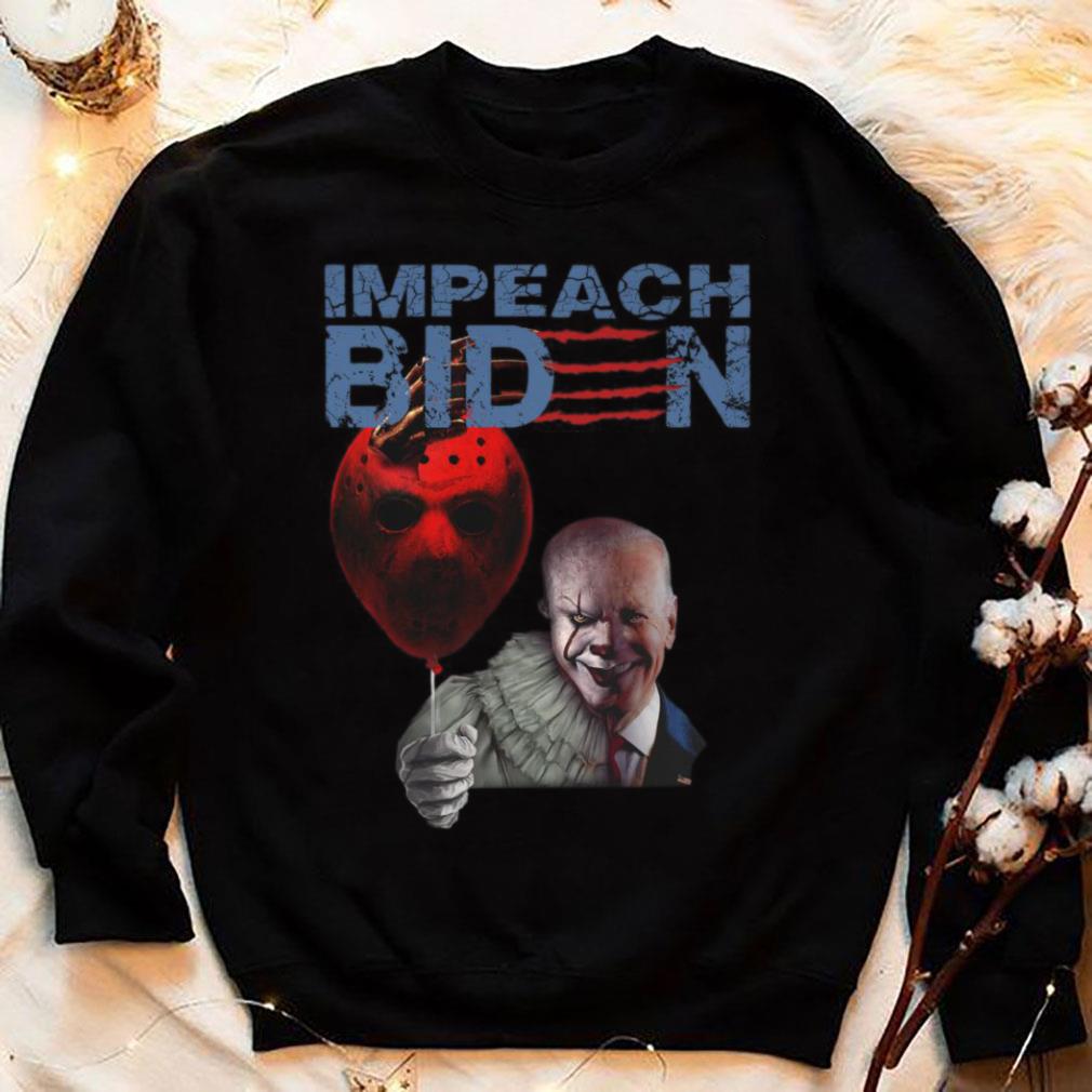 Best Impeach Joe Biden Pennywise hold Jason Voorhees Balloon Shirt Impeach Joe Biden Pennywise hold Jason Voorhees Balloon Shirt 4 - Best Impeach Joe Biden Pennywise hold Jason Voorhees Balloon Shirt