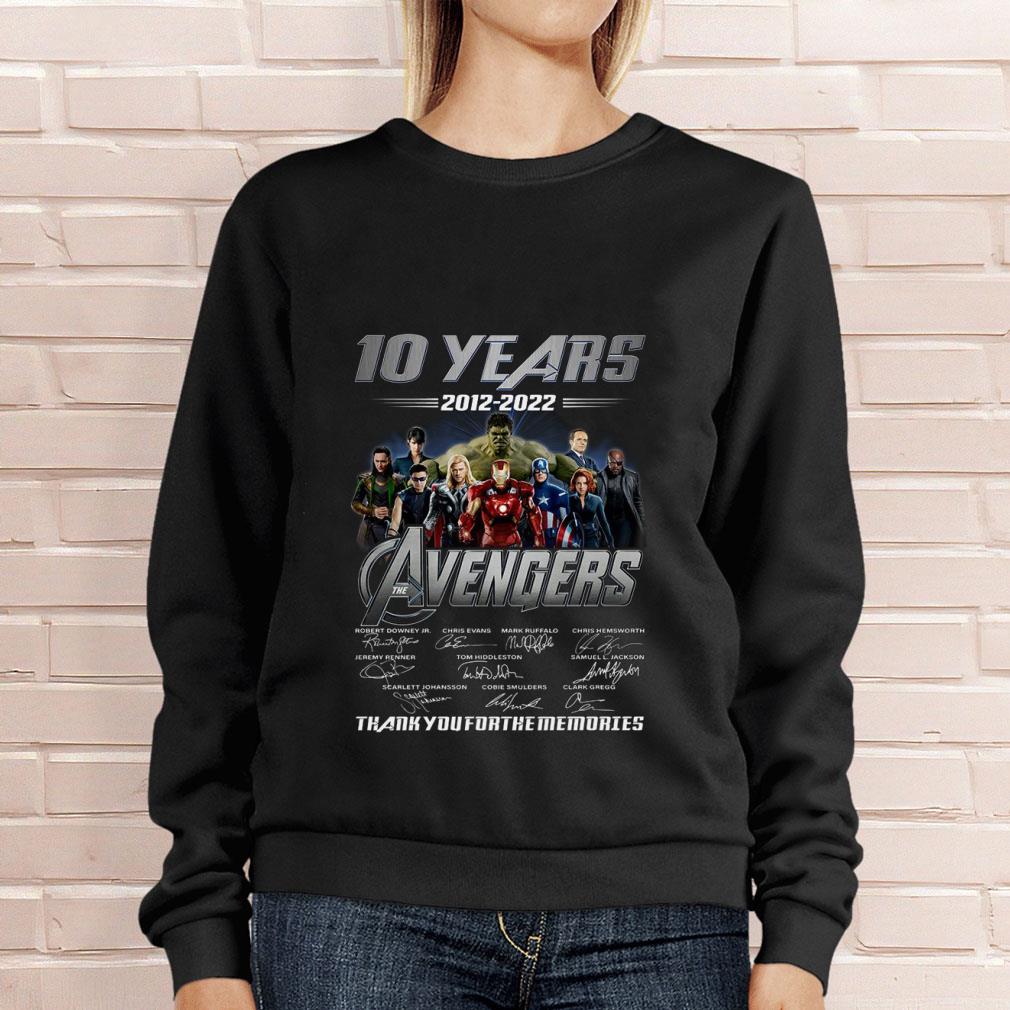 Funny Marvel The Avengers 10 years 2012-2022 Thank You For The Memories Signatures Shirt Marvel The Avengers 10 years 2012 2022 Thank You For The Memories Signatures Shirt 4 - Funny Marvel The Avengers 10 years 2012-2022 Thank You For The Memories Signatures Shirt