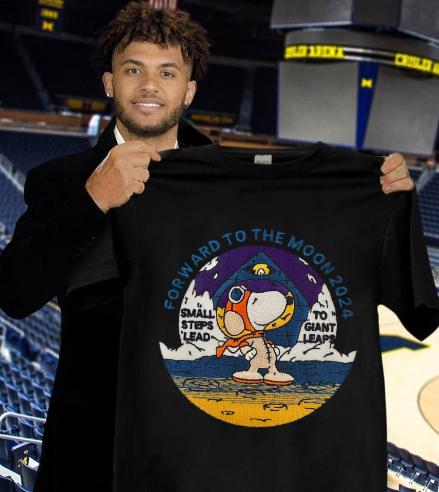 Original Peanuts Snoopy Forward To The Moon 2024 Small Steps Lead To Giant Leaps Shirt Peanuts Snoopy Forward To The Moon 2024 Small Steps Lead To Giant Leaps Shirt 1 - Original Peanuts Snoopy Forward To The Moon 2024 Small Steps Lead To Giant Leaps Shirt