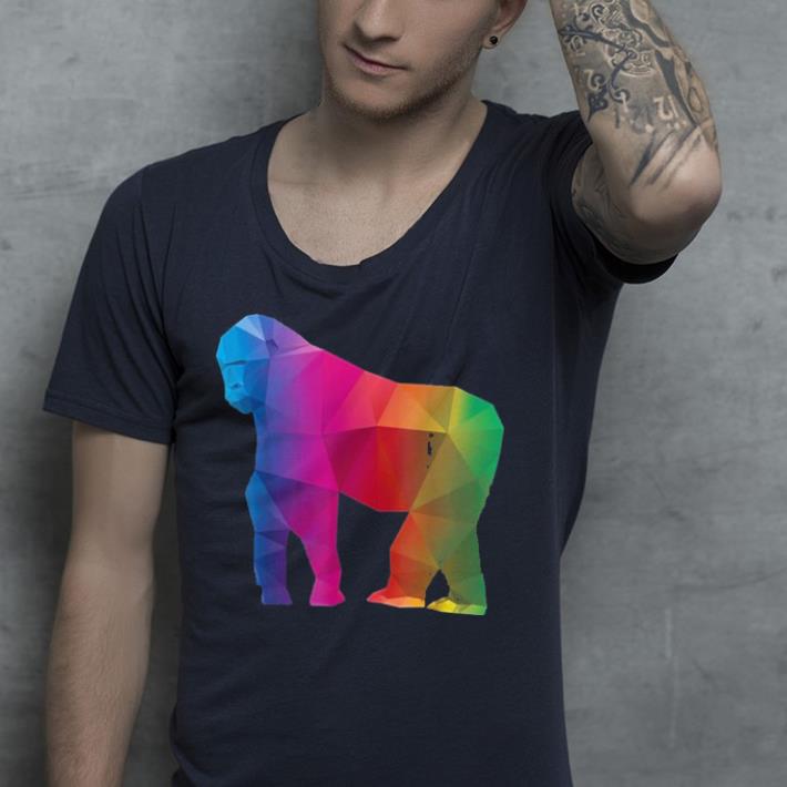 Colour sculpture Gorilla Chimpanzee shirt 4 - Colour sculpture Gorilla Chimpanzee shirt