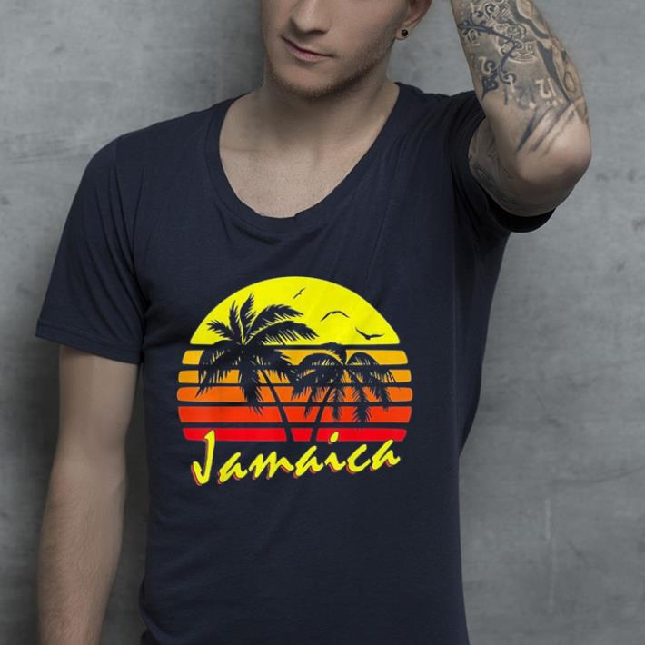 Jamaica Retro Tropical Sunset shirt 4 - Jamaica Retro Tropical Sunset shirt