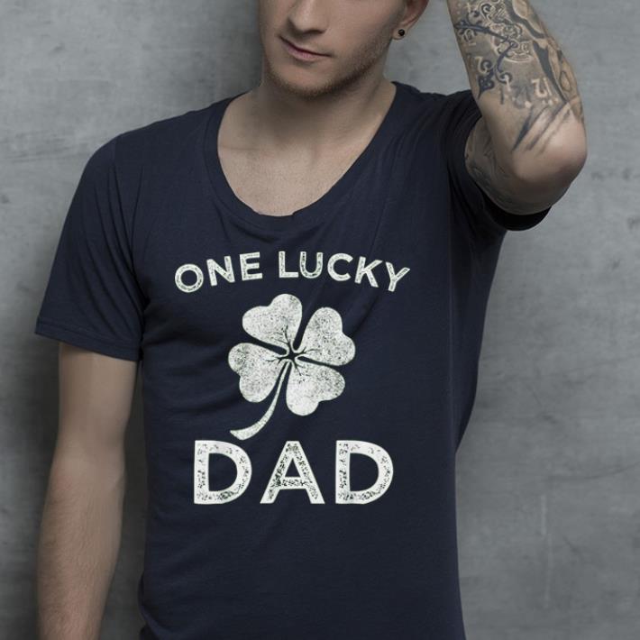One Lucky Dad St Patricks day retro father shirt 4 - One Lucky Dad - St Patricks day retro father shirt