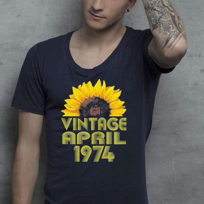 Vintage April 1974 Sunflower shirt 4 - Vintage April 1974 Sunflower shirt