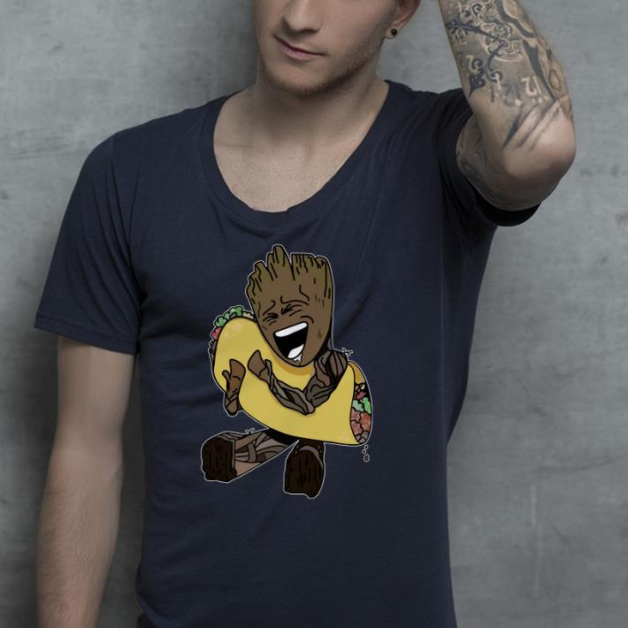 Baby Groot hugging Tacos shirt Baby Groot hugging Tacos shirt 4 - Baby Groot hugging Tacos shirt
