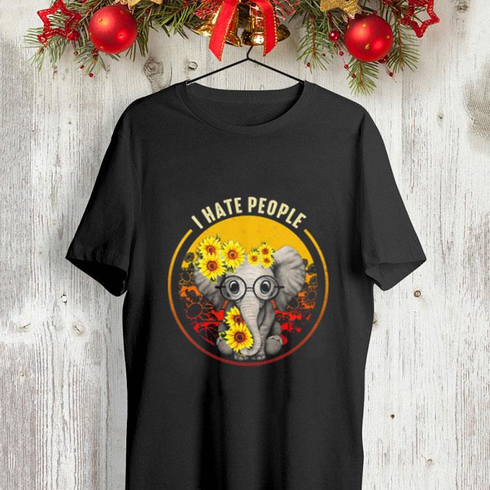 I Hate People Elephant Sunflower shirt I Hate People Elephant Sunflower shirt 4 - I Hate People Elephant Sunflower shirt