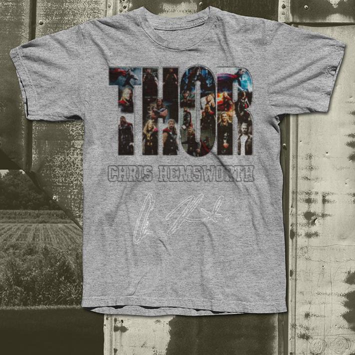 Marvel Thor Chris Hemsworth signsature shirt 4 - Marvel Thor Chris Hemsworth signsature shirt