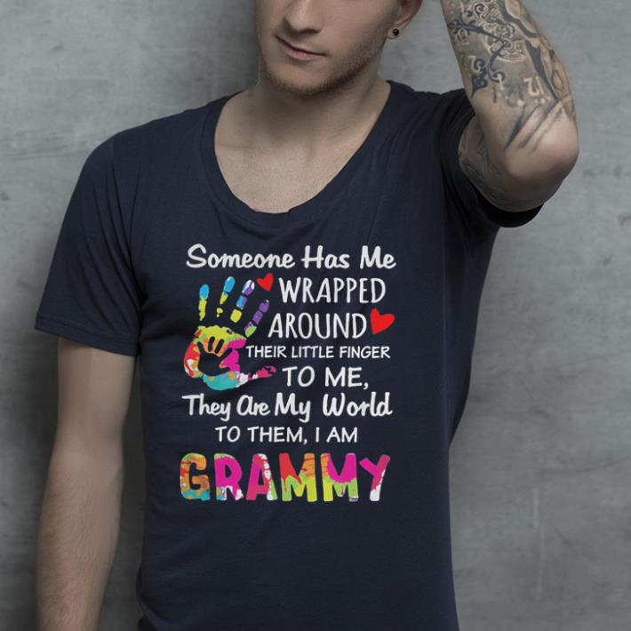 Someone has me wrapped around their little finger to me they are my world to them I am grammy shirt Someone has me wrapped around their little finger to me they are my world to them I am grammy shirt 4 - Someone has me wrapped around their little finger to me they are my world to them I am grammy shirt