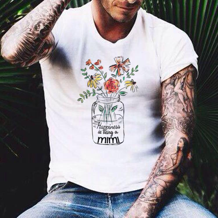Happiness Is Being MiMi Life Flower Art Mother day shirt 4 - Happiness Is Being MiMi Life Flower Art Mother day shirt