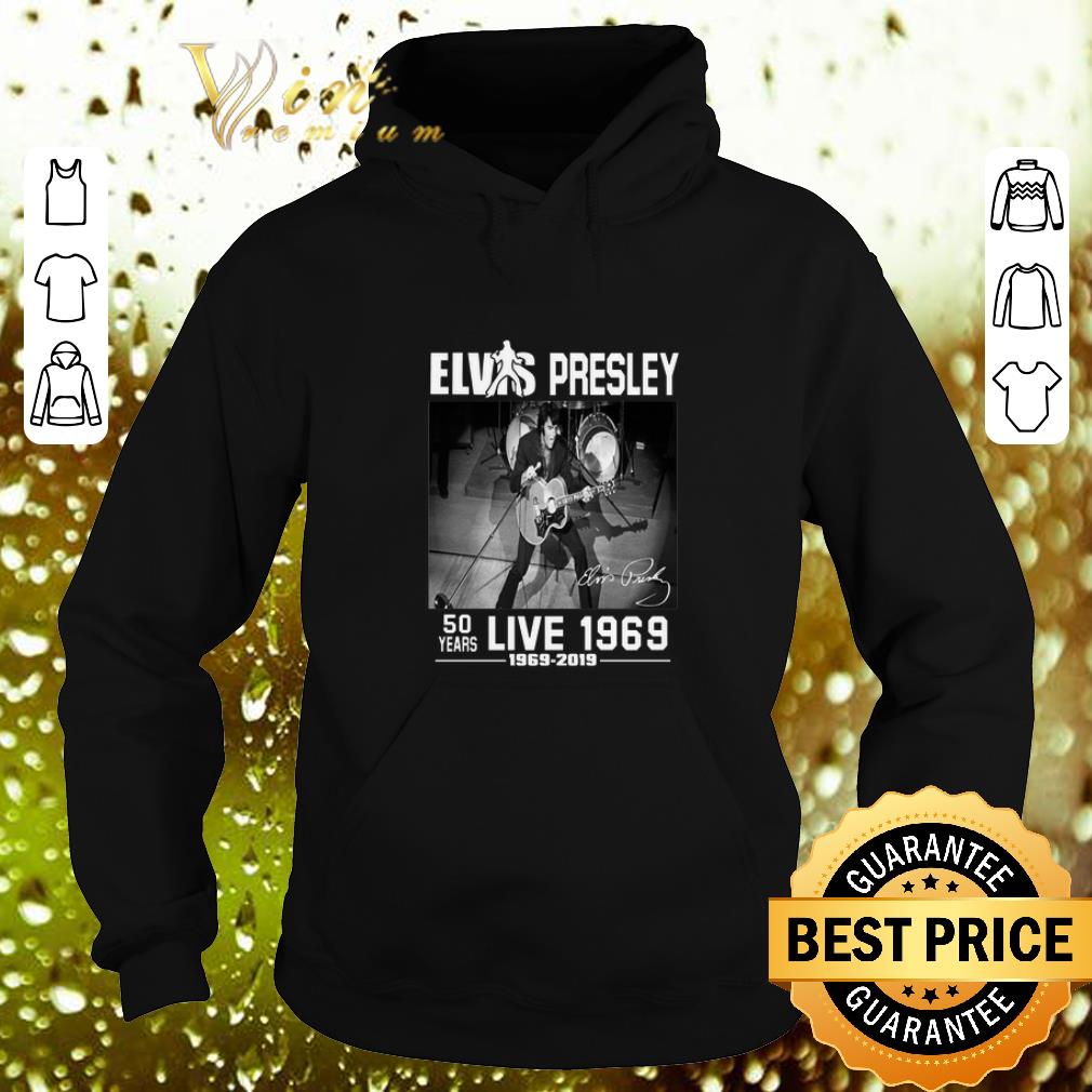 Best Elvis Presley signature 50 years live 1969 2019 shirt 4 - Best Elvis Presley signature 50 years live 1969-2019 shirt