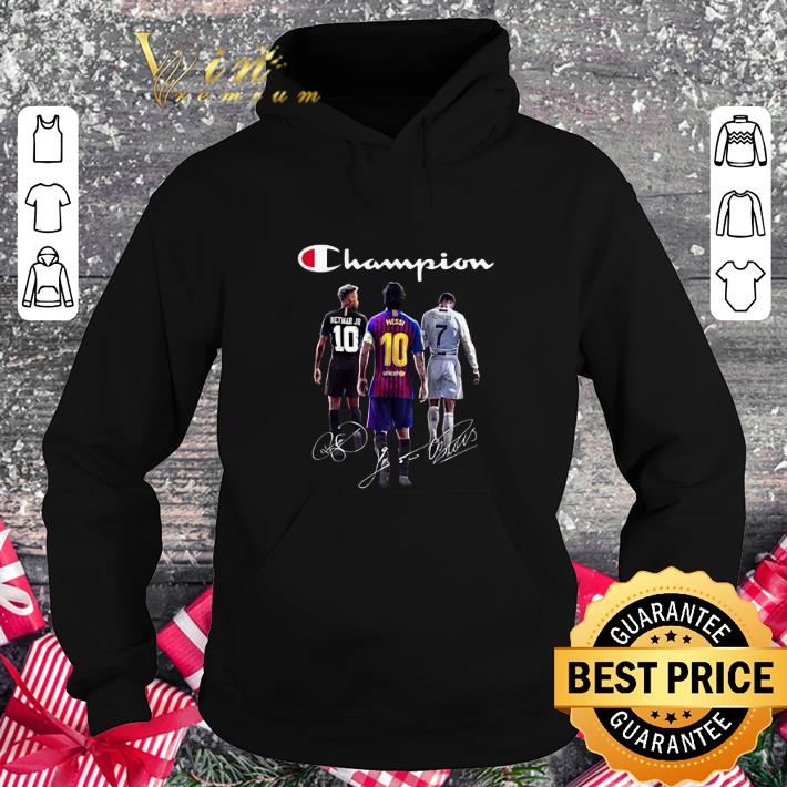 Hot Champion Neymar Jr Lionel Messi Cristiano Ronaldo Signatures shirt 4 - Hot Champion Neymar Jr Lionel Messi Cristiano Ronaldo Signatures shirt