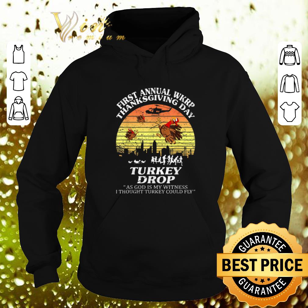 Hot First annual wkrp Thanksgiving day Turkey Drop God Is My Witness shirt 4 - Hot First annual wkrp Thanksgiving day Turkey Drop God Is My Witness shirt
