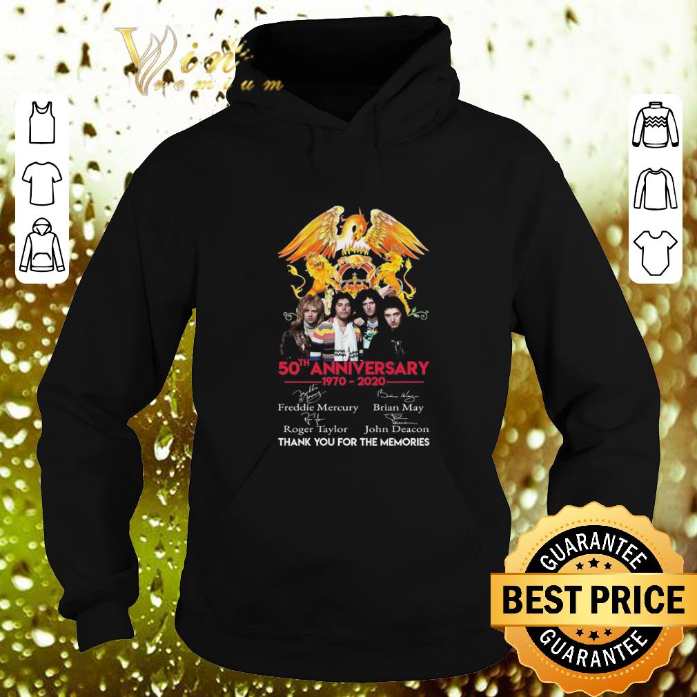 Best 50th anniversary 1970-2020 Queen Freddie Mercury Thank you for the memories shirt Best 50th anniversary 1970 2020 Queen Freddie Mercury Thank you for the memories shirt 4 - Best 50th anniversary 1970-2020 Queen Freddie Mercury Thank you for the memories shirt