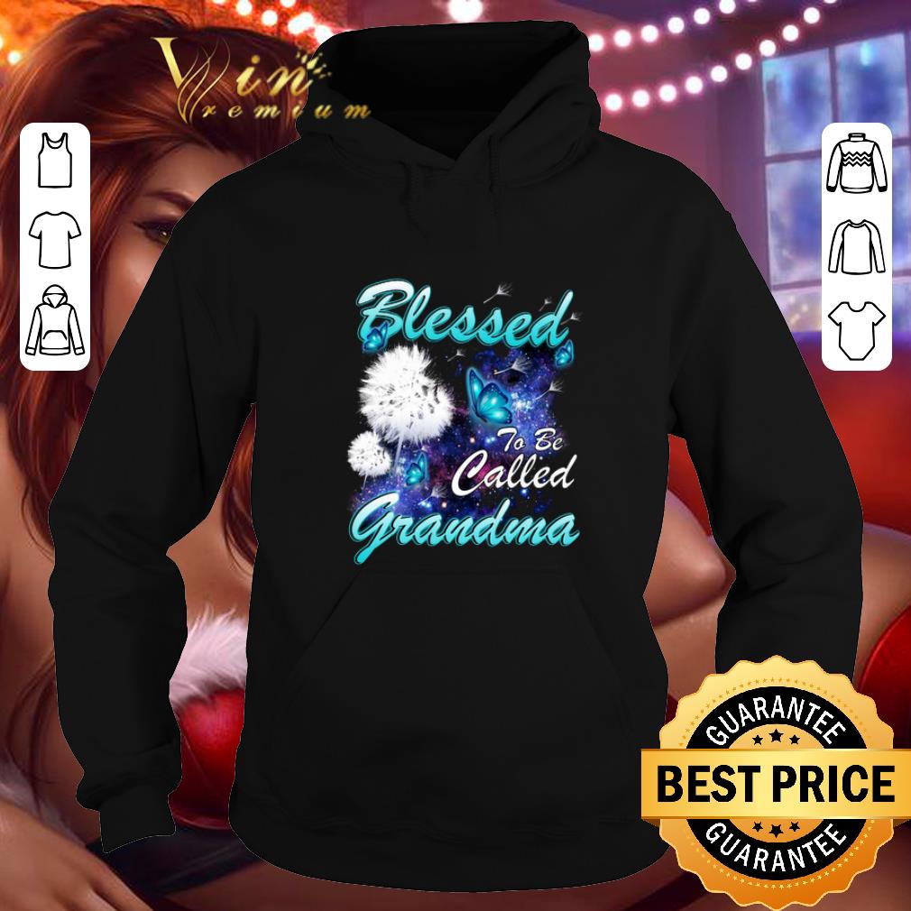 Best Butterflies dandelion blessed to be called grandma shirt 4 - Best Butterflies dandelion blessed to be called grandma shirt