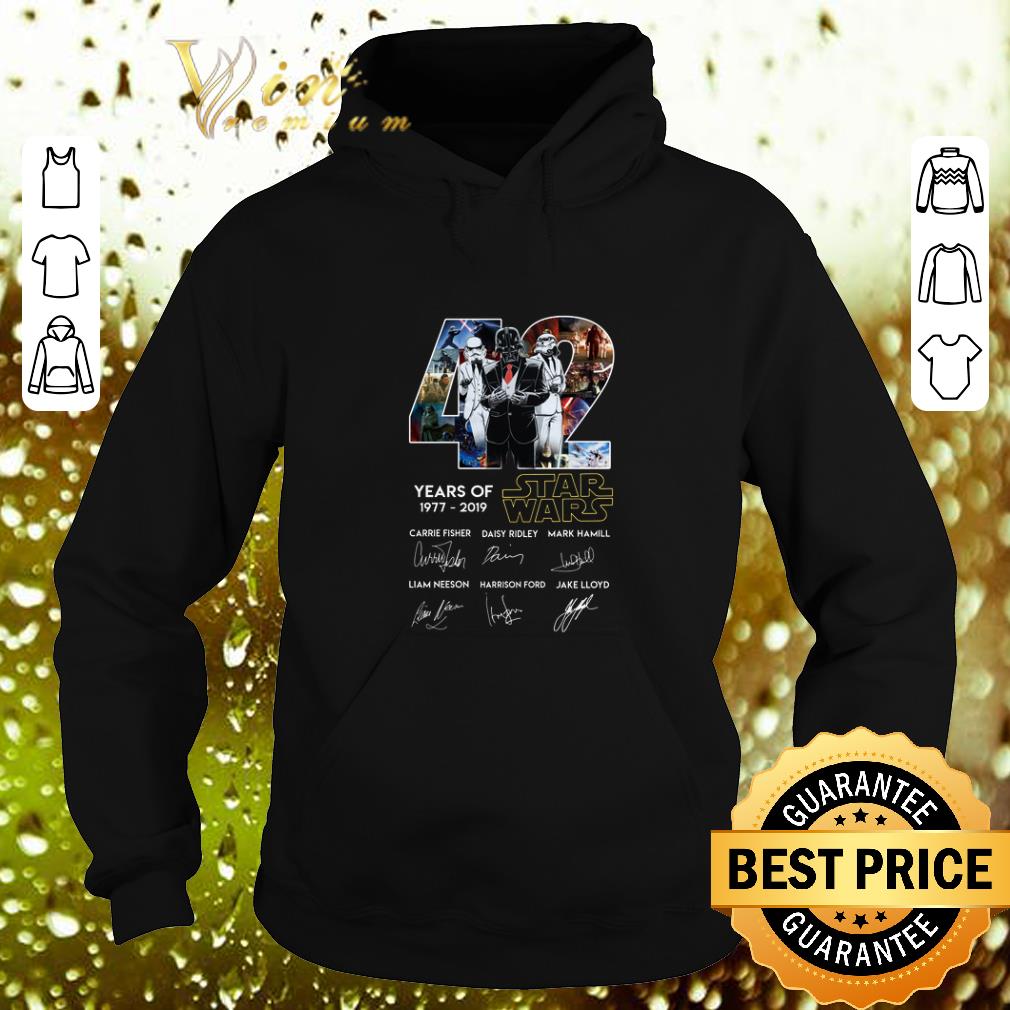 Best Darth Vader 42 Years of Star Wars 1977 2019 signatures shirt 4 - Best Darth Vader 42 Years of Star Wars 1977-2019 signatures shirt