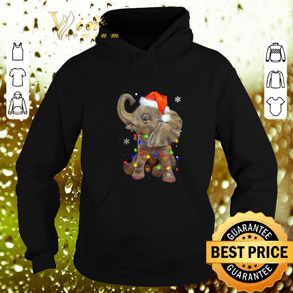 Best Elephant santa Christmas light shirt 4 - Best Elephant santa Christmas light shirt