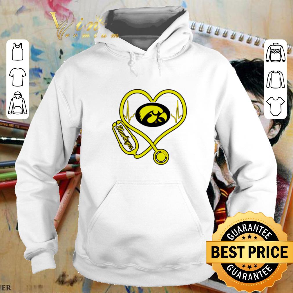 Funny Heartbeat love Lowa Hawkeyes nurse shirt 4 - Funny Heartbeat love Lowa Hawkeyes nurse shirt