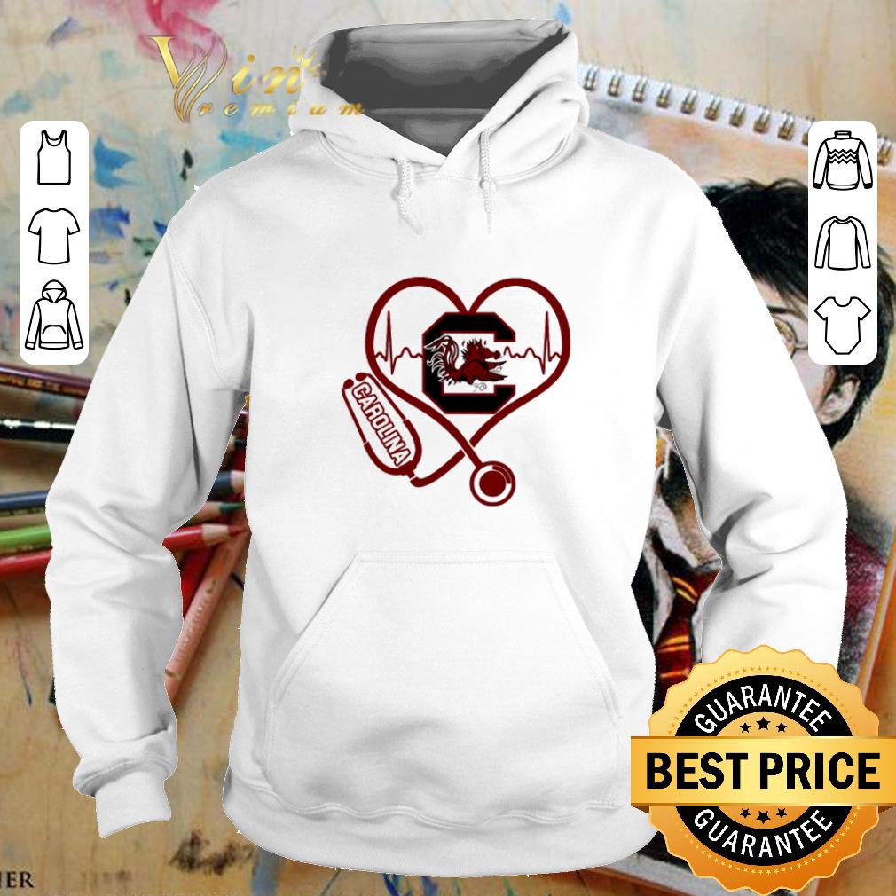 Premium Heartbeat love Carolina Gamecocks nurse shirt Premium Heartbeat love Carolina Gamecocks nurse shirt 4 - Premium Heartbeat love Carolina Gamecocks nurse shirt