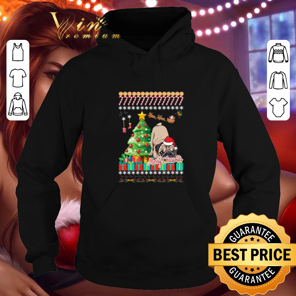 Pretty Pug dog Merry Christmas ugly sweater 4 - Pretty Pug dog Merry Christmas ugly sweater