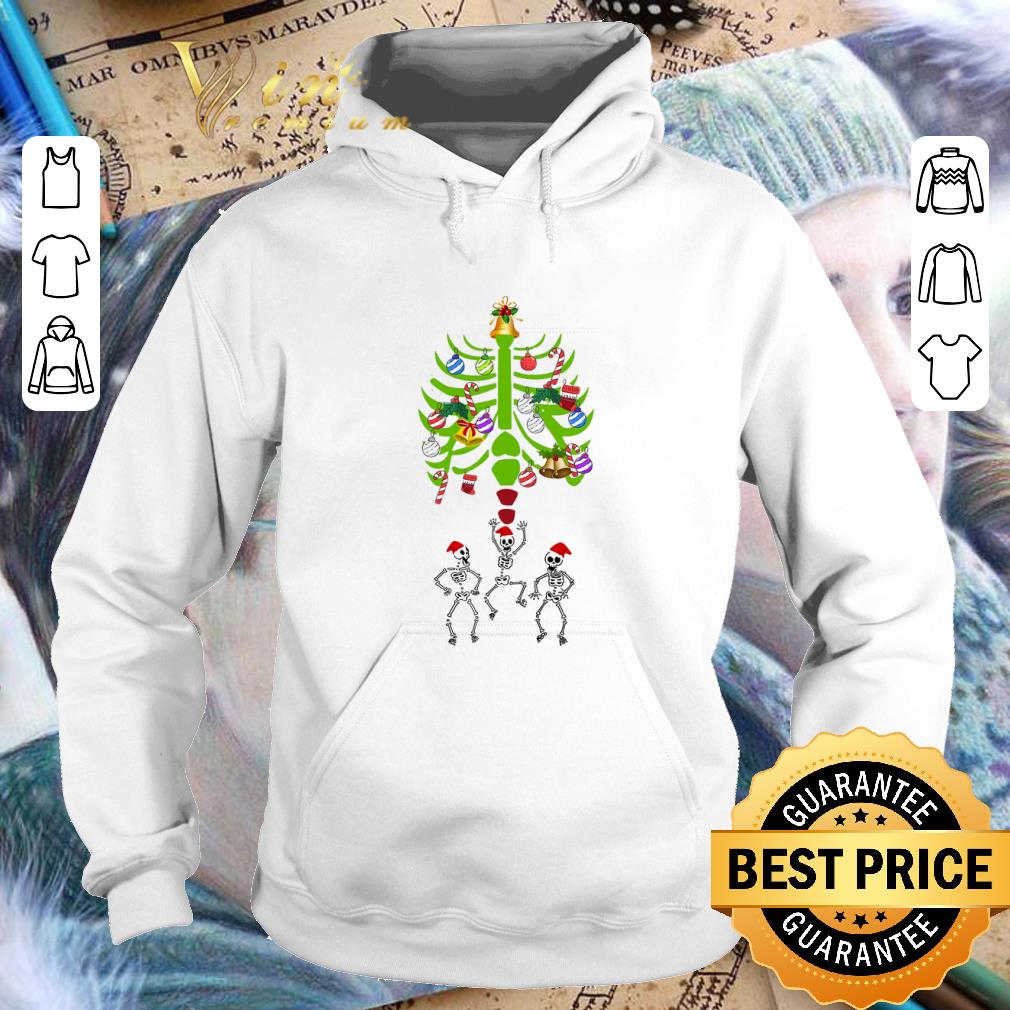 Pretty Skeleton Santa Bones Christmas Tree shirt 4 - Pretty Skeleton Santa Bones Christmas Tree shirt