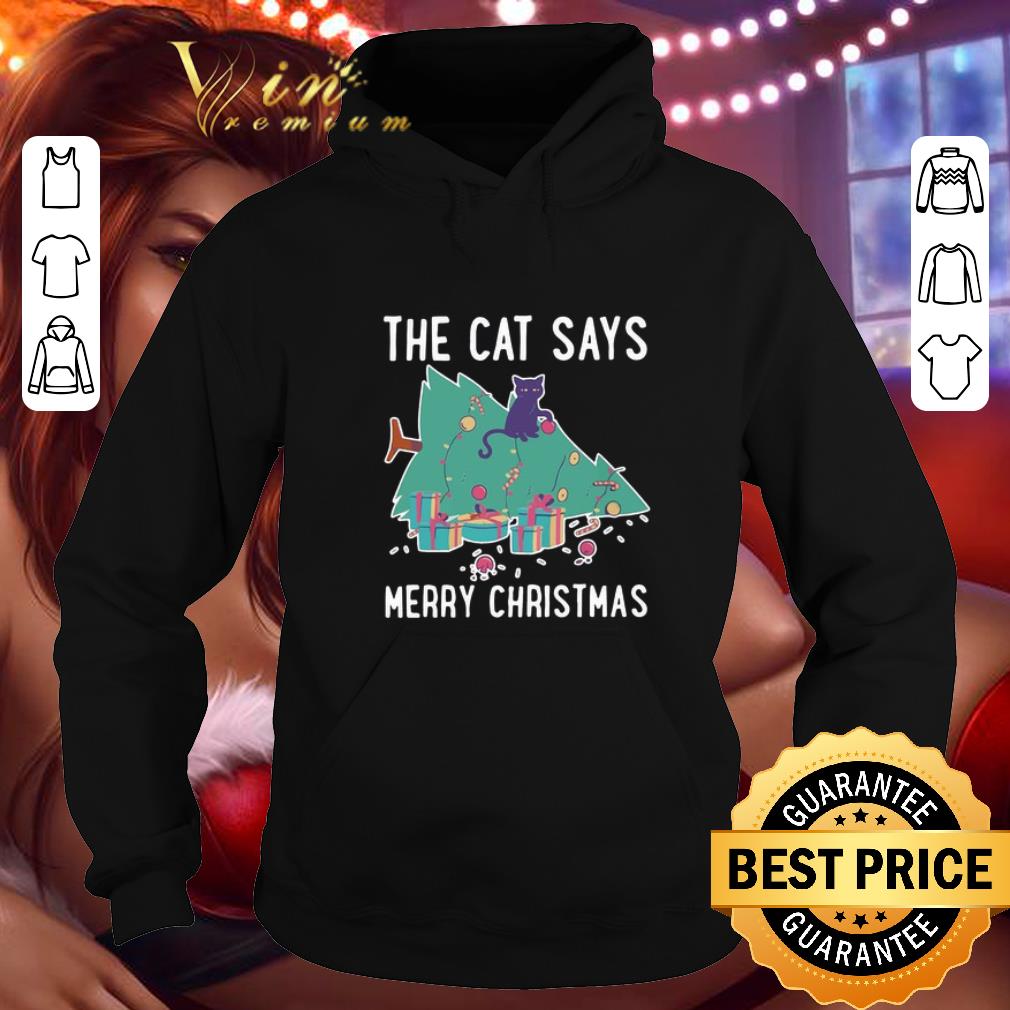 Pretty The cat says Merry Christmas shirt 4 - Pretty The cat says Merry Christmas shirt