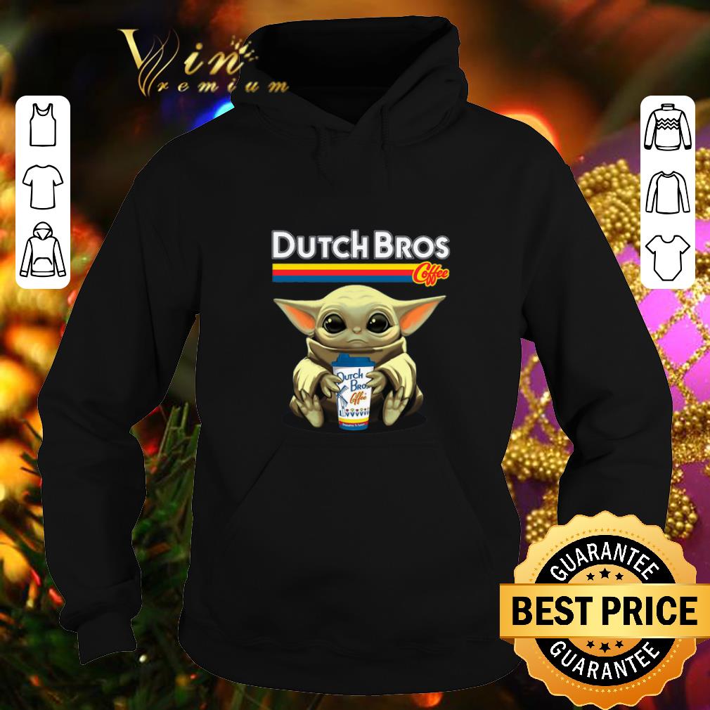 Awesome Baby Yoda hug Dutch Bros Coffee Star Wars Mandalorian shirt 4 - Awesome Baby Yoda hug Dutch Bros Coffee Star Wars Mandalorian shirt