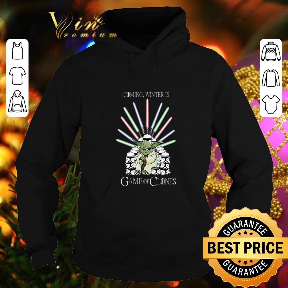 Awesome Yoda coming winter is Game Of Clones GOT shirt 4 - Awesome Yoda coming winter is Game Of Clones GOT shirt