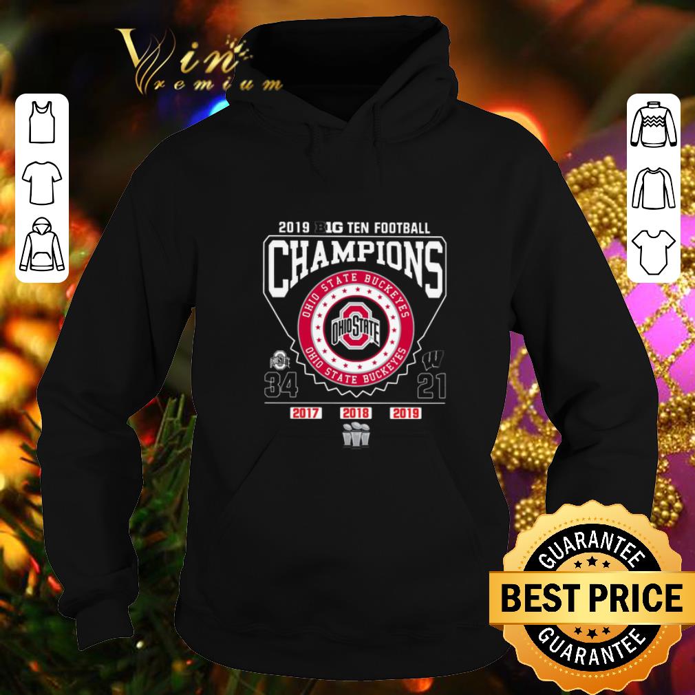 Best 2019 Big Ten Football Champions Ohio State Buckeyes 34 21 shirt 4 - Best 2019 Big Ten Football Champions Ohio State Buckeyes 34 21 shirt