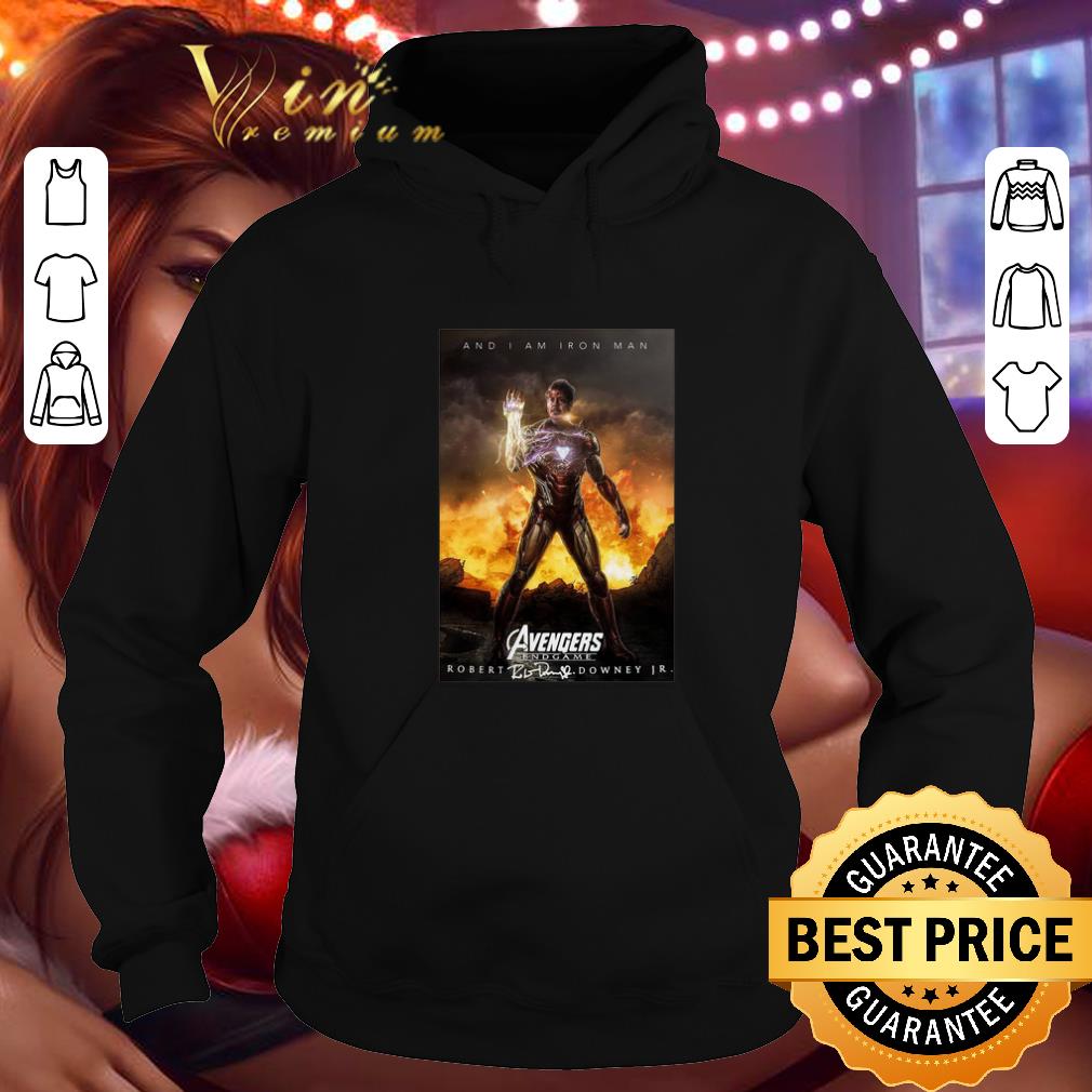 Best And i am Iron Man Avengers Endgame Robert Downey Jr signature shirt 4 - Best And i am Iron Man Avengers Endgame Robert Downey Jr signature shirt
