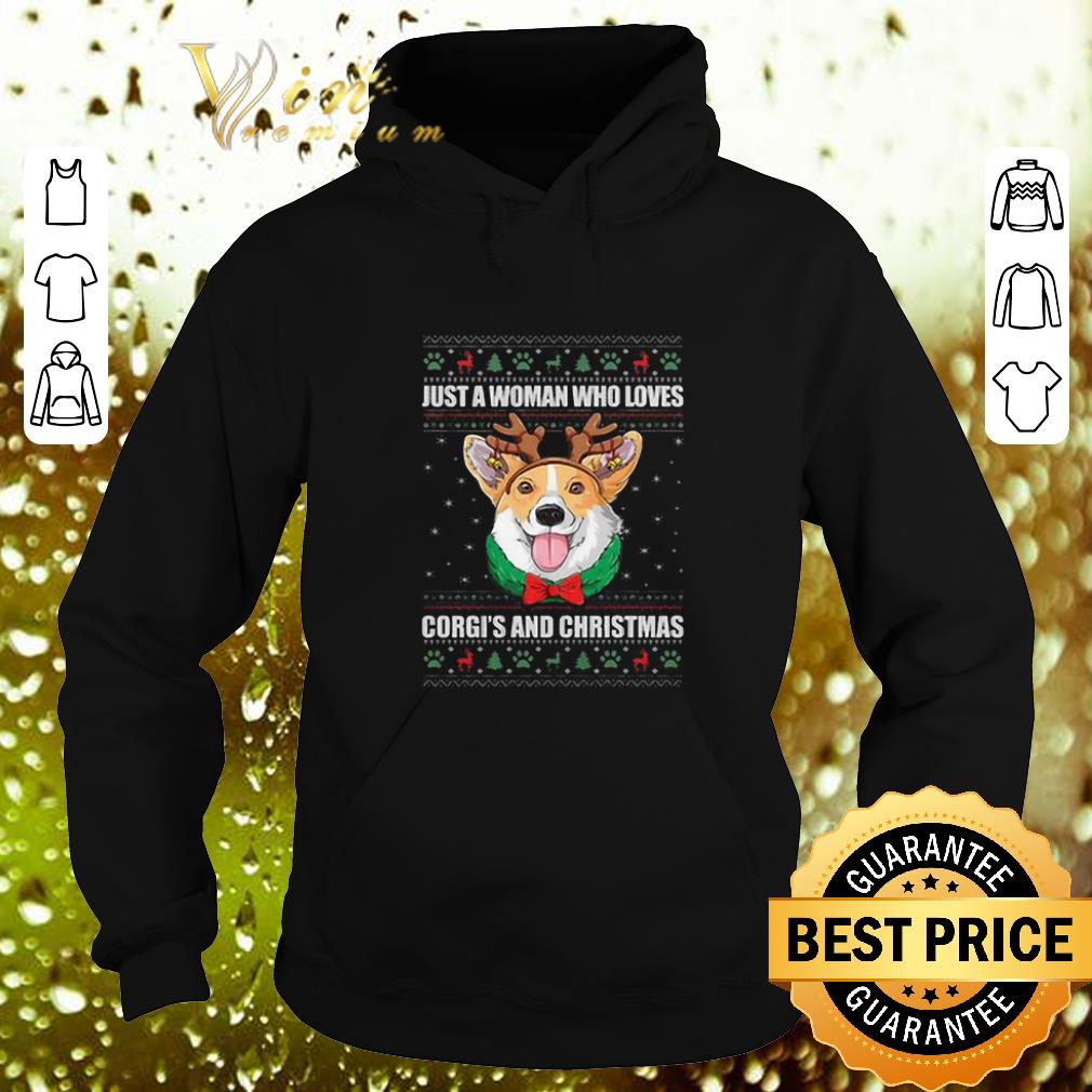 Pretty Just a woman who loves Corgi s and Christmas ugly sweater 4 - Pretty Just a woman who loves Corgi's and Christmas ugly sweater