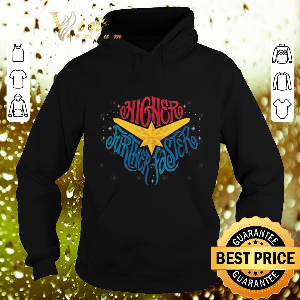 Pretty Marvel Captain Higher Further Faster Star Avengers Endgame shirt 4 - Pretty Marvel Captain Higher Further Faster Star Avengers Endgame shirt