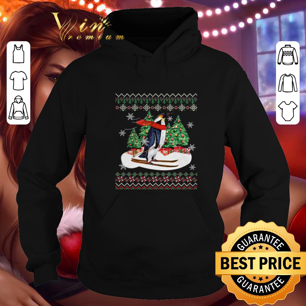 Pretty Penguin plays snowboarding ugly Christmas shirt 4 - Pretty Penguin plays snowboarding ugly Christmas shirt