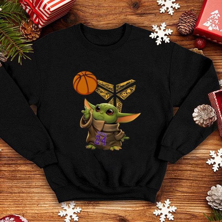 Awesome Baby Yoda 24 Kobe Bryant basketball Logo shirt Awesome Baby Yoda 24 Kobe Bryant basketball Logo shirt 4 - Awesome Baby Yoda 24 Kobe Bryant basketball Logo shirt