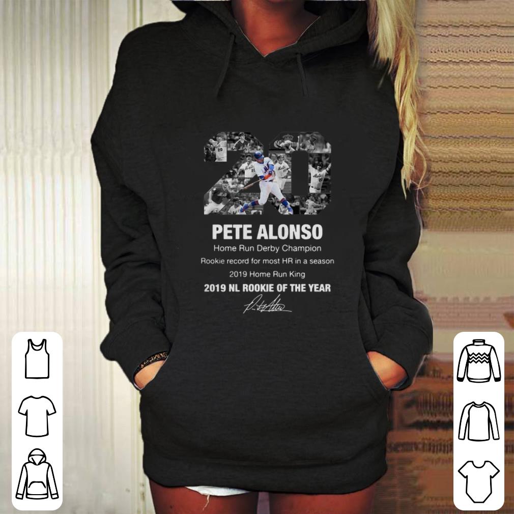 Best 20 Pete Alonso New York Mets 2019 NL rookie of the year signature shirt 4 - Best 20 Pete Alonso New York Mets 2019 NL rookie of the year signature shirt