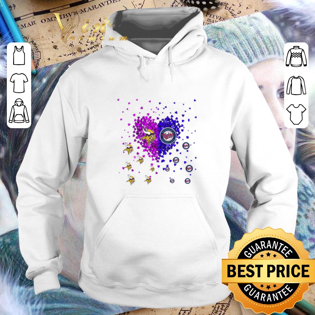Best Love Minnesota Vikings and Minnesota Twins Tiny Hearts Shape shirt Best Love Minnesota Vikings and Minnesota Twins Tiny Hearts Shape shirt 4 - Best Love Minnesota Vikings and Minnesota Twins Tiny Hearts Shape shirt