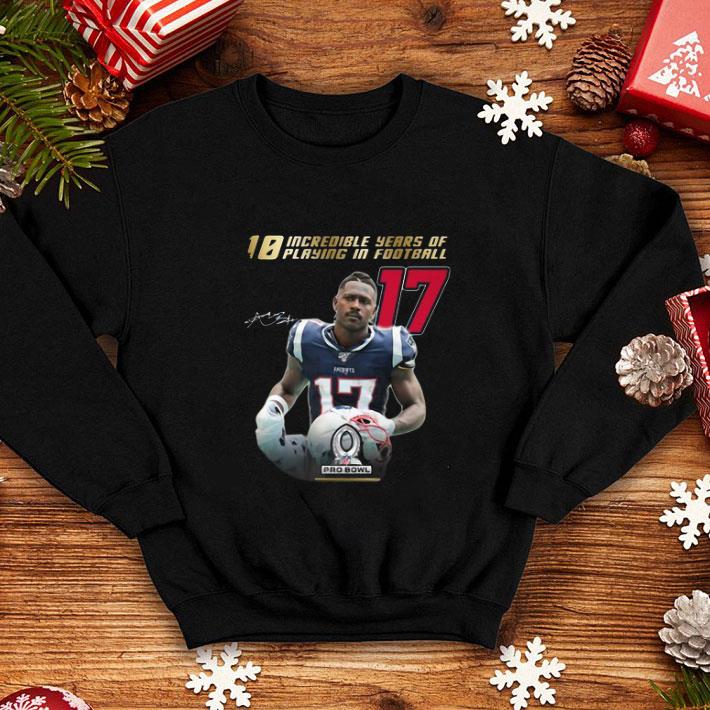 Best 17 Antonio Brown Signature 10 Incredible Years Of Playing In Football shirt 4 - Best 17 Antonio Brown Signature 10 Incredible Years Of Playing In Football shirt
