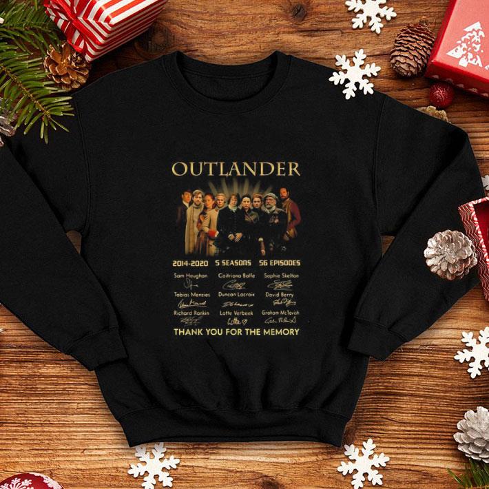 Pretty Outlander 2014 2020 5 seasons 56 episodes signatures shirt 4 - Pretty Outlander 2014-2020 5 seasons 56 episodes signatures shirt
