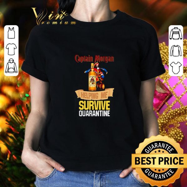 Original Captain Morgan helping me survive quarantine Coronavirus shirt