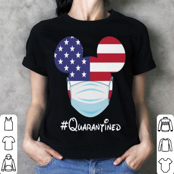 Mickey American Flag Face Mask #Quarantined shirt