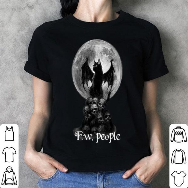 Demon Cat Skulls Moon Ew People shirt