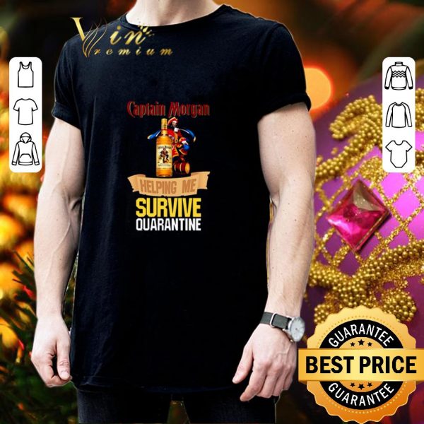 Original Captain Morgan helping me survive quarantine Coronavirus shirt