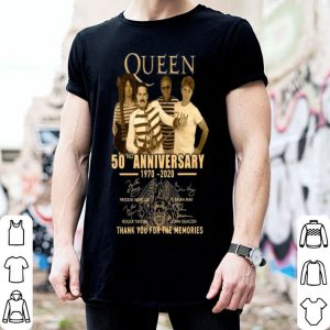 Queen 50th Anniversary Thank You For The Memories Signatures shirt