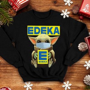 Star Wars Baby Yoda Face Mask Hug Edeka shirt