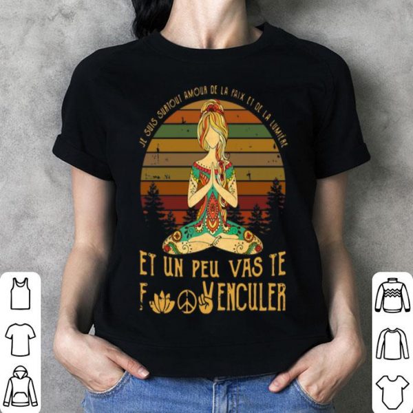 Vintage Je Suis Surtout Amour De La Paix Et La Lumiere shirt