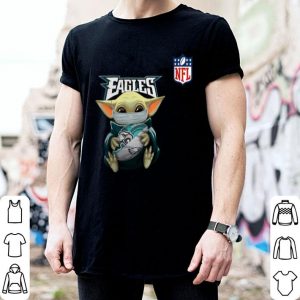 Star Wars Baby Yoda Mask Philadelphia Eagles NFL Covid-19 shirt