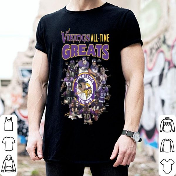 Minnesota Vikings All-time Greats Signatures shirt