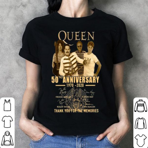 Queen 50th Anniversary Thank You For The Memories Signatures shirt