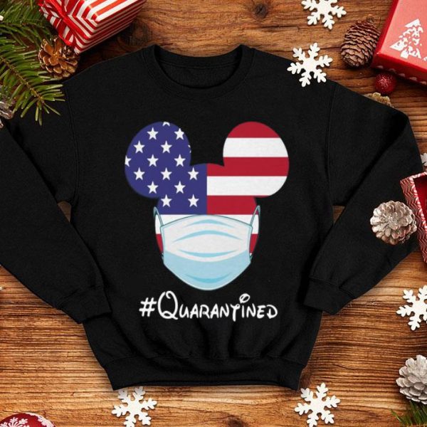 Mickey American Flag Face Mask #Quarantined shirt