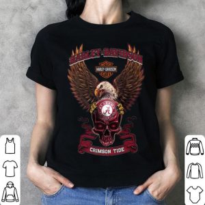 Motor Harley Davidson Cycles Skull Alabama Crimson Tide shirt