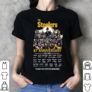 The Steelers 87th Anniversary Thank You For The Memories Signatures shirt